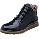 Lotus Lexis Navy Patent Ladies Ankle Boots 6