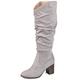 Journee Collection Shoes Gray Solid Dress US Size: 7 WC
