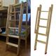 Wooden Climb Step Ladder for Library & School, Floor Standing Household Bunk Bed Ladder with Safety Handrail, RV Interior Anti-Slip Bed Ladder (Size : 150cm(59"))