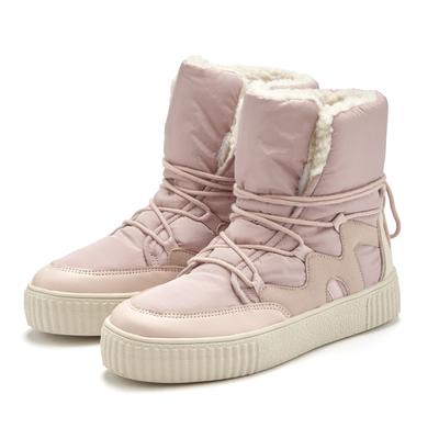 Winterboots LASCANA, Damen, Gr. 36, rosa (rosé), Obermaterial: 50% Lederimitat, 50% Textilmaterial. Futter: 100% Textilm