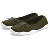 Sneaker Ballerinas LASCANA, Damen, Gr. 39, grün (olivgrün), Obermaterial: 100% Textilmaterial. Decksohle: 100% Textilmaterial. Laufsohle: 100% Synthetik, unifarben, sportlich, Schuhe, Slipper, Halbschuh, ultraleicht zum Reinschlüpfen VEGAN