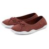 Sneaker Ballerinas LASCANA, Damen, Gr. 36, rot (rotbraun), Obermaterial: 100% Textilmaterial. Decksohle: 100% Textilmaterial. Laufsohle: 100% Synthetik, unifarben, sportlich, Schuhe, Slipper, Halbschuh, ultraleicht zum Reinschlüpfen VEGAN