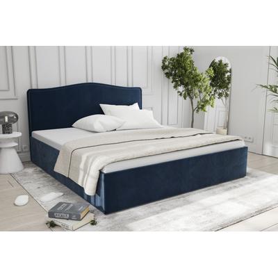 Polsterbett "Graz", blau (königsblau), L:210cm, Bezug 100% Polyester, Polsterung: Polsterwatte, Material Gestell: gepolsterter Holzwerkstoff, WESTFALIA SCHLAFKOMFORT, Betten, wahweise mit Stauraum, verschiedene Matratzenarten wählbar Image