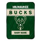 Milwaukee Bucks 30" x 40" Personalized Baby Blanket