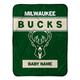 Milwaukee Bucks 30" x 40" Personalized Baby Blanket