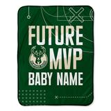 Milwaukee Bucks 30" x 40" Personalized Baby Blanket