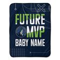 Minnesota Timberwolves 30" x 40" Personalized Baby Blanket