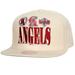 Men's Mitchell & Ness Cream California Angels Reframe Retro Snapback Hat