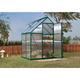 Canopia Mythos 6x4 Polycarbonate Greenhouse - Green Structure & Twinwall Panels