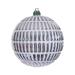 Vickerman 733585 - 4" Champagne Etch Line White Brush Christmas Tree Ornament (6 Pack) (N232638D)