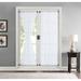 Home & Linens Rome Sheer Voile French Door Patio Sidelight Window Treatment Curtain Panels with Tieback Kitchen - 2 Panels