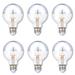Westinghouse Lighting 4.5-Watt (40-Watt Equivalent) Half Chrome G25 Dimmable Filament LED Light Bulb, Medium Base - 1/2 Chrome