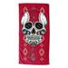 MLB Candy Skull Arizona Diamondbacks Printed Beach Towel - 30x60