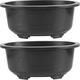 YARNOW Plant Pots Plant Pots Plant Pots Plant Pots Plant Pots Plant Pot 2pcs Bonsai Training Pots, Oval Bonsai Planter with Drainage Hole Large Flower Pot for Garden, Balcony 50X39CM Plants