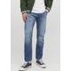 Tapered-fit-Jeans JACK & JONES "JJIMIKE JJORIGINAL MF 506 I.K" Gr. 30, Länge 34, blau (blue denim) Herren Jeans Tapered-Jeans