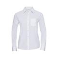 Russell Athletic Collection Ladies/Womens Long Sleeve Shirt (White) - Size X-Small