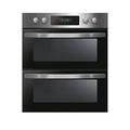 Candy Fci7D405X Built In Double Oven With Easy Clean Enamel - Black Glass With Stainless Steel - Oven With Installation