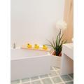 Dolls House Wooden Bath Board & A 3 Tiny Yellow Ducks, 112Th Scale, Miniature Ducks