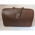 Vintage Brown Leather Briefcase Documents Case