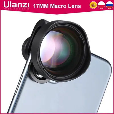 Ulanzi 75MM 10X Macro Lens Phone Camera Lens Optical Glass Universal for iPhone 15 14 13 12 Android Samsung Huawei XiaoMi