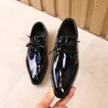 Little Boys Fashion Leather Shoes Children Kids Flats for Baby School Party Formal Wedding Toddlers