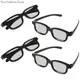 1Pc 4X 3D Glasses Circular Polarized Passive 3D Stereo Glasses Black For LG Cinema 3D TV's