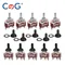 CG 1/5/10Pcs 15A Momentary Toggle Switch 12V DC/250V Marine 3 Way (ON)-Off-(ON) with Waterproof Boot Cap Cover for Car Auto Boat