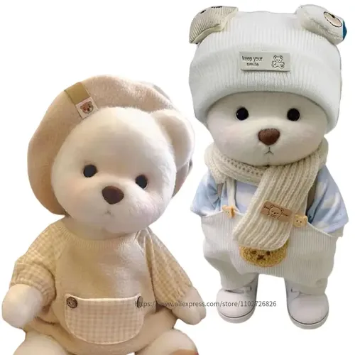 Handgemachte niedliche Teddybär lange Plüsch hochwertige Teddy Geschichte beste Geschenk für
