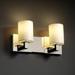 Justice Design Group Candlearia 15 Inch 2 Light Bath Vanity Light - CNDL-8922-10-AMBR-MBLK