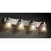 Justice Design Group Veneto Luce Modular 35 Inch 4 Light Bath Vanity Light - GLA-8924-16-GLDC-NCKL