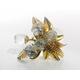 Swarovski Crystal Memories Hochzeitsstrauss / Miniatur Blumenstrauß aus Kristall mit Goldverzierung / Sammelfigur / 45 mm / 1.75 inches