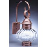 Northeast Lantern Onion 21 Inch Tall Outdoor Wall Light - 2041-DAB-MED-OPT