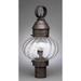 Northeast Lantern Onion 20 Inch Tall Outdoor Post Lamp - 2043-DAB-MED-CSG