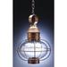 Northeast Lantern Onion 17 Inch Tall 2 Light Outdoor Hanging Lantern - 2542-AB-LT2-OPT