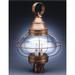 Northeast Lantern Onion 22 Inch Tall Outdoor Post Lamp - 2573-AC-MED-CSG