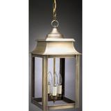 Northeast Lantern Concord 19 Inch Tall 3 Light Outdoor Hanging Lantern - 5632-AB-LT3-SMG