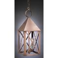 Northeast Lantern York 19 Inch Tall 2 Light Outdoor Hanging Lantern - 7042-DAB-LT2-CLR