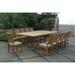 Sahara Rialto 13-Pieces Rectangular Dining Set