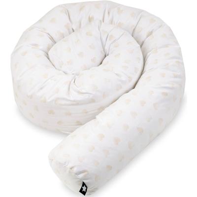 Nestchenschlange JULIUS ZÖLLNER "Schlummerherzen", weiß (schlummerherzen), Obermaterial: 100% Baumwolle. Füllung: 100% Polyester, Bettnestchen, Made in Germany Image