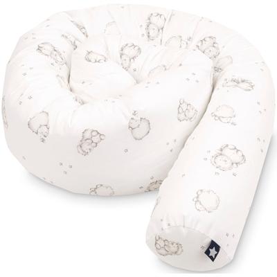 Nestchenschlange JULIUS ZÖLLNER "Igelchen", weiß (igelchen), Obermaterial: 100% Baumwolle. Füllung: 100% Polyester, Bettnestchen, Made in Germany Image