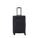 travelite 4-Rad Koffer Größe M Weichschale, Gepäck Serie CHIOS mit Dehnfalte + Kantenschutz, Trolley in zeitloser Optik, 67 cm, 60 - 66 Liter, Schwarz