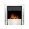 Acantha Argo Electric Fire in Brushed Steel with Remote Control