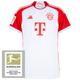 adidas Bayern Munich Home Shirt 2023-2024 inc. Bundesliga Champions Patch - M