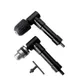 ALLSOME 90 Degree Electric Drill Right Angle Bender Extension Fitting Conversion Angle Drill Three