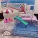 Doll accessories For barbie doll toys pool swimming furniture umbrella beach chair slide for barbie