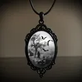 Gothic Fledermaus Friedhof Charm Halskette für Frauen Mann Mode Hexen schmuck Zubehör Geschenk