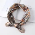 Frauen Seide Platz Schal Mode Dame Haar Schals Foulard Schal Und Wraps Designer Print Halstuch