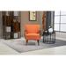 Mid Century Modern Accent Chair, Single Lounge Reading Armchair with Wood Frame, Upholstered Arm Chairs for Living Room