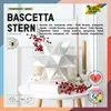 folia Transparentpapier-Faltblätter Bascetta-Stern, weiß, 15 x 15 cm, 32 Blatt