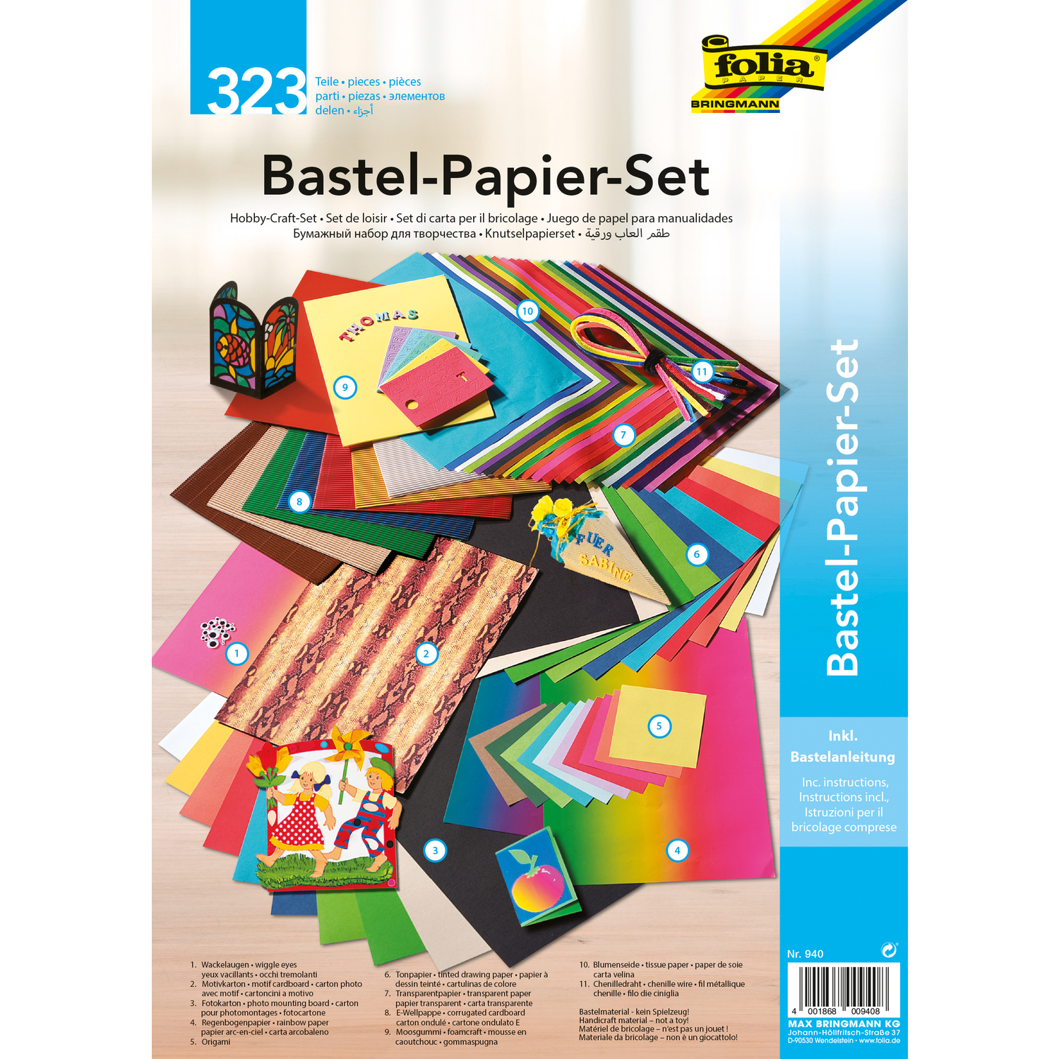 Kit créatif « malette de bricolage », 323 pièces